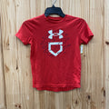 BOYS UNDER ARMOUR SHIRT RED/WHITE YSM 8
