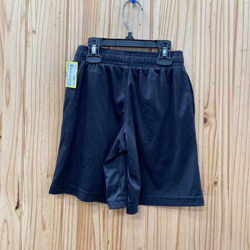 BOYS UNDER ARMOUR SHORTS BLK/WHITE/GREY YXS 4