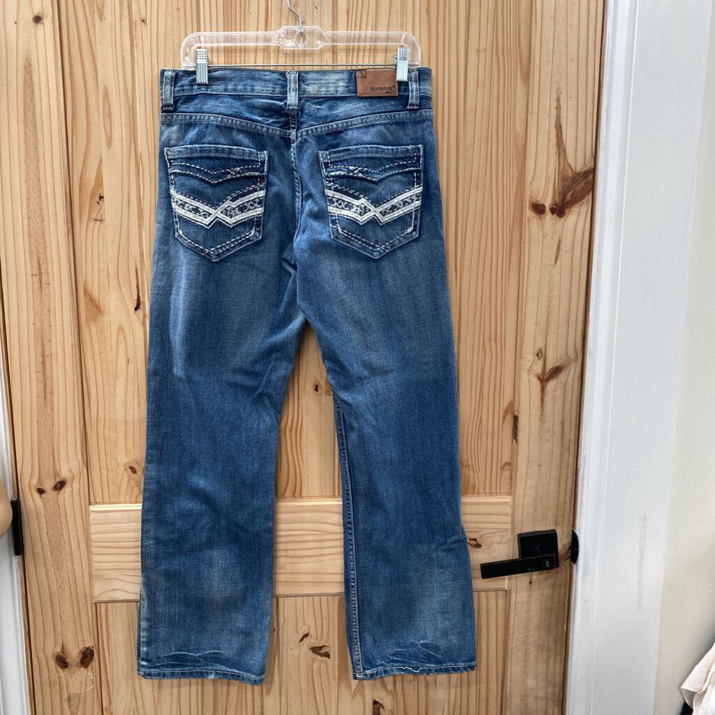 MENS FLYPAPER DENIM JEANS BOOTCUT 30X30