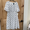 GABBY SKYE NWT WHITE DRESS 14 NWT