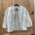 CHICOS 2 L/XL WHITE CASUAL BLAZER