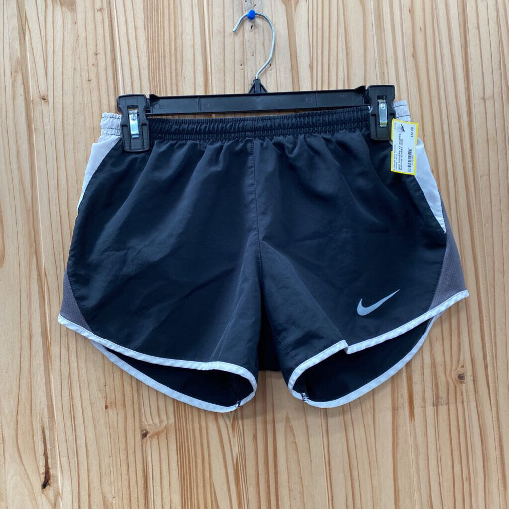 NIKE WOMENS XS SHORTS BLK/WHITE/GREY
