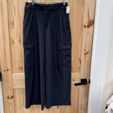 ATHLETA WOMENS 10 WIDE LEG PANTS BLK
