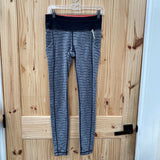 LULULEMON SIZE 6 LEGGINGS BLK/GREY