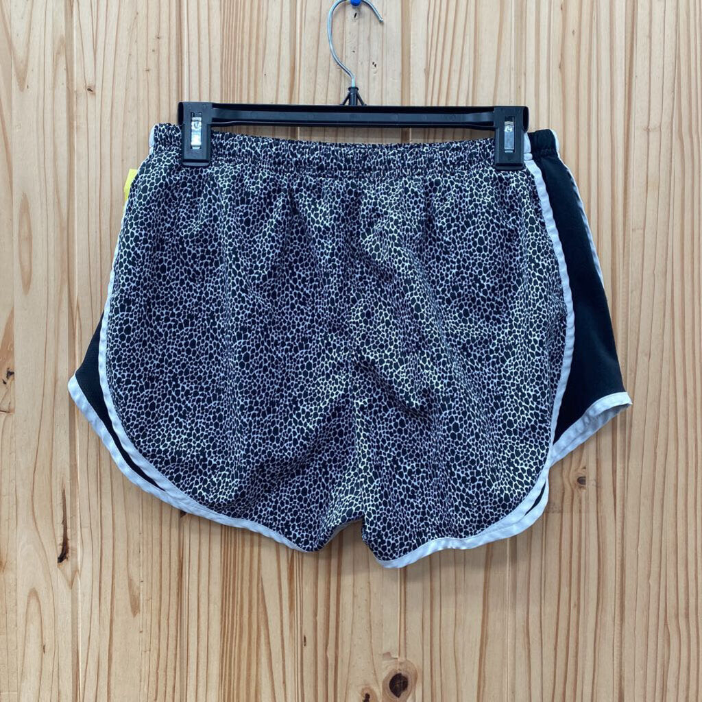 WOMENS M NIKE SHORTS BLK/WHITE