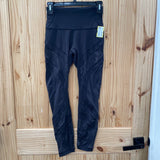 LULULEMON 4 BLK LACE LEGGINGS