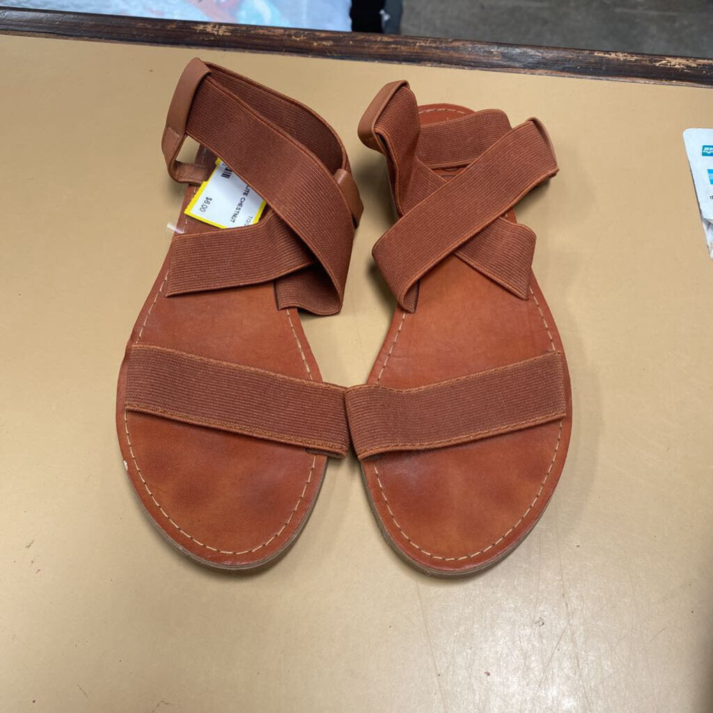 WOMENS SOHO ELITE CHESTNUT SANDALS 7
