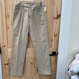 MENS WRANGLER BEIGE DENIM JEANS 34X32