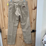 MENS WRANGLER BEIGE DENIM JEANS 34X32
