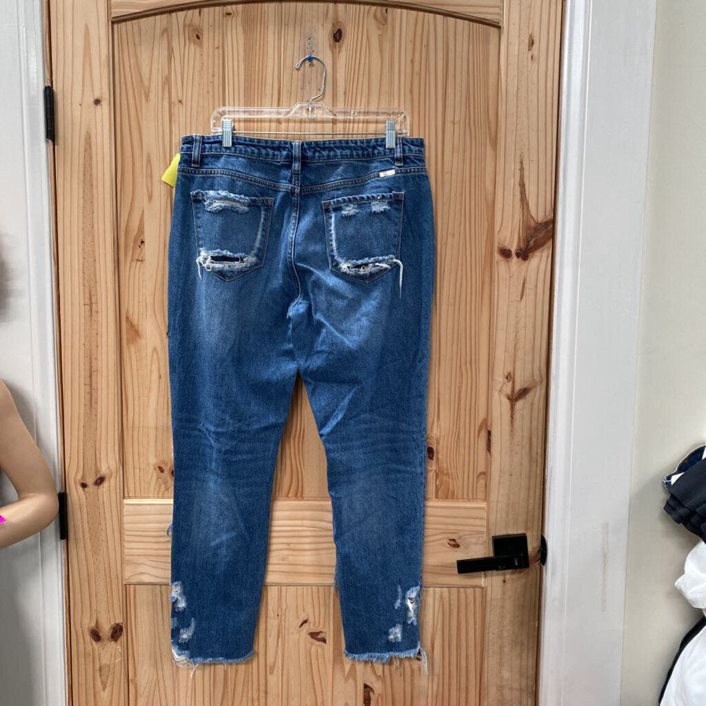 WOMENS KANCAN DENIM DIST. JEANS 13