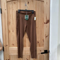 WOMENS HALARA BROWN LEGGINGS L NWT