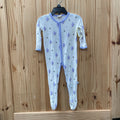 GIRLS KYTE LS SLEEPER WHITE W/FAIRIES 6/12M