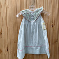GIRLS PETIT AMI LT GREEN FLORAL DRESS 6M