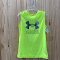 BOYS UNDER ARMOUR SHORT NEON YELLOW/GREY/BLK 7