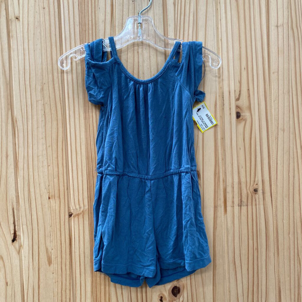 GIRLS KICKEE KIDS DK TEAL ROMPER 2T
