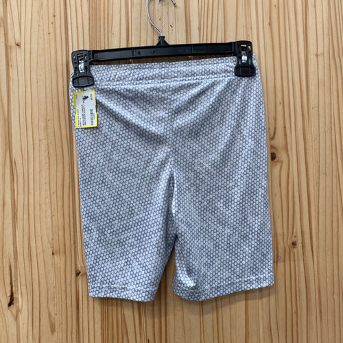 BOYS UNDER AMROUR GREY/WHITE SHORTS 7