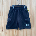 BOYS NEW BALANCE SHORTS BLK/WHITE L 7