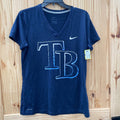 NIKE TB SHIRT NAVY BLUE/WHITE M