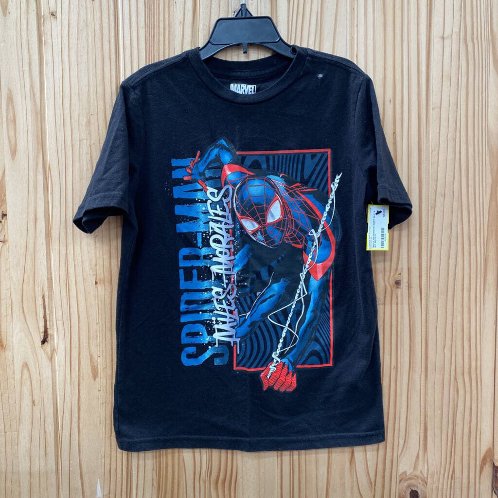 BOYS SPIDERMAN SHIRT BLK S 6/7