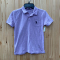 BOYS US POLO LT PURPLE POLO SHIRT S 6/7
