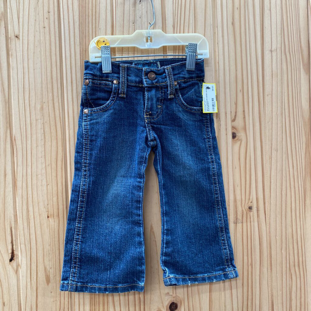 BOYS WRNGLER DENIM JEANS 1T SLIM 12/18M