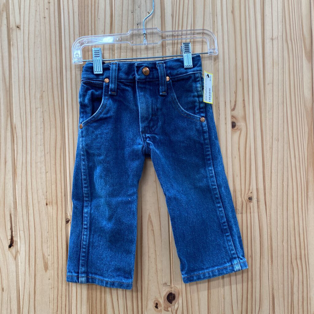 BOYS WRANGLER DK DENIM JEANS 1T 12/18M