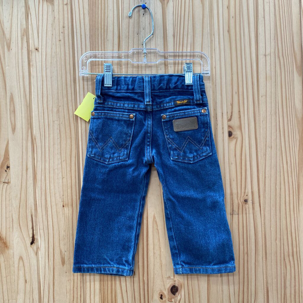 BOYS WRANGLER DK DENIM JEANS 1T 12/18M
