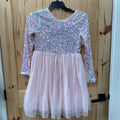 GIRLS CAT & JACK PINK SEQUIN DRESS XL 14/16