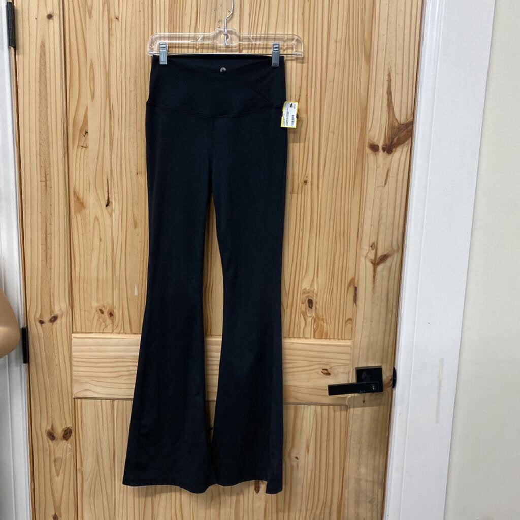 WOMENS 90 DEGREES BLK FLARE PANTS S