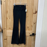 WOMENS 90 DEGREES BLK FLARE PANTS S
