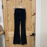 WOMENS 90 DEGREES BLK FLARE PANTS S