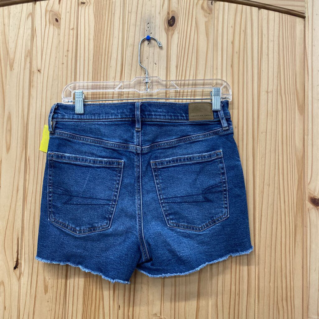WOMENS AMERICAN EAGLE DENIM JEAN SHORTS 4
