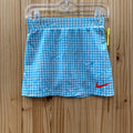 GIRLS NIKE SKORT LT BLUE/WHITE CHECKERED S 5