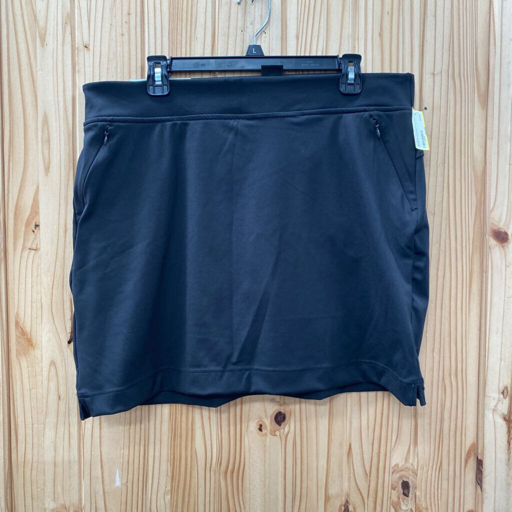 WOMENS 32 DEGREES COOL BLK SKORT L NWT