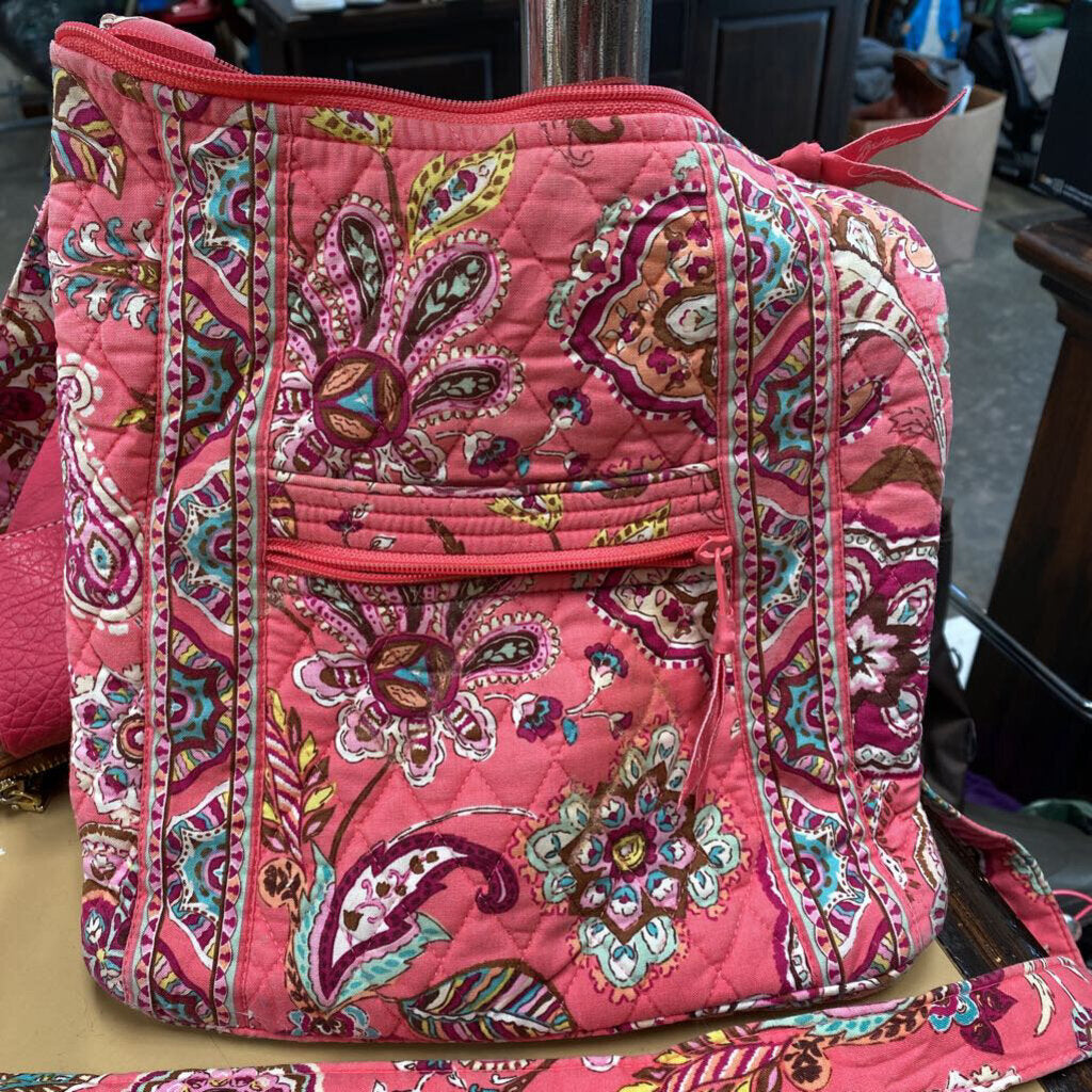 WOMENS VERA BRADLEY PINK PURSE BAG