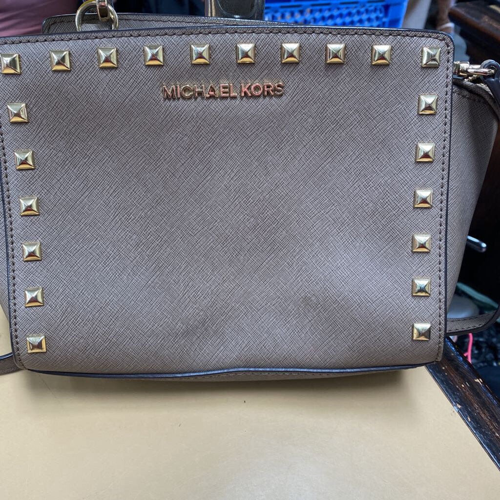 WOMENS MICHAEL KORS DK TAUPE PURSE