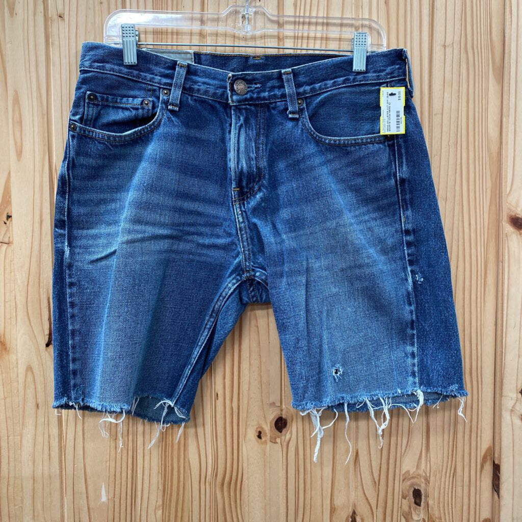 MENS HOLLISTER CUT OFF JEAN SHORTS 32X34