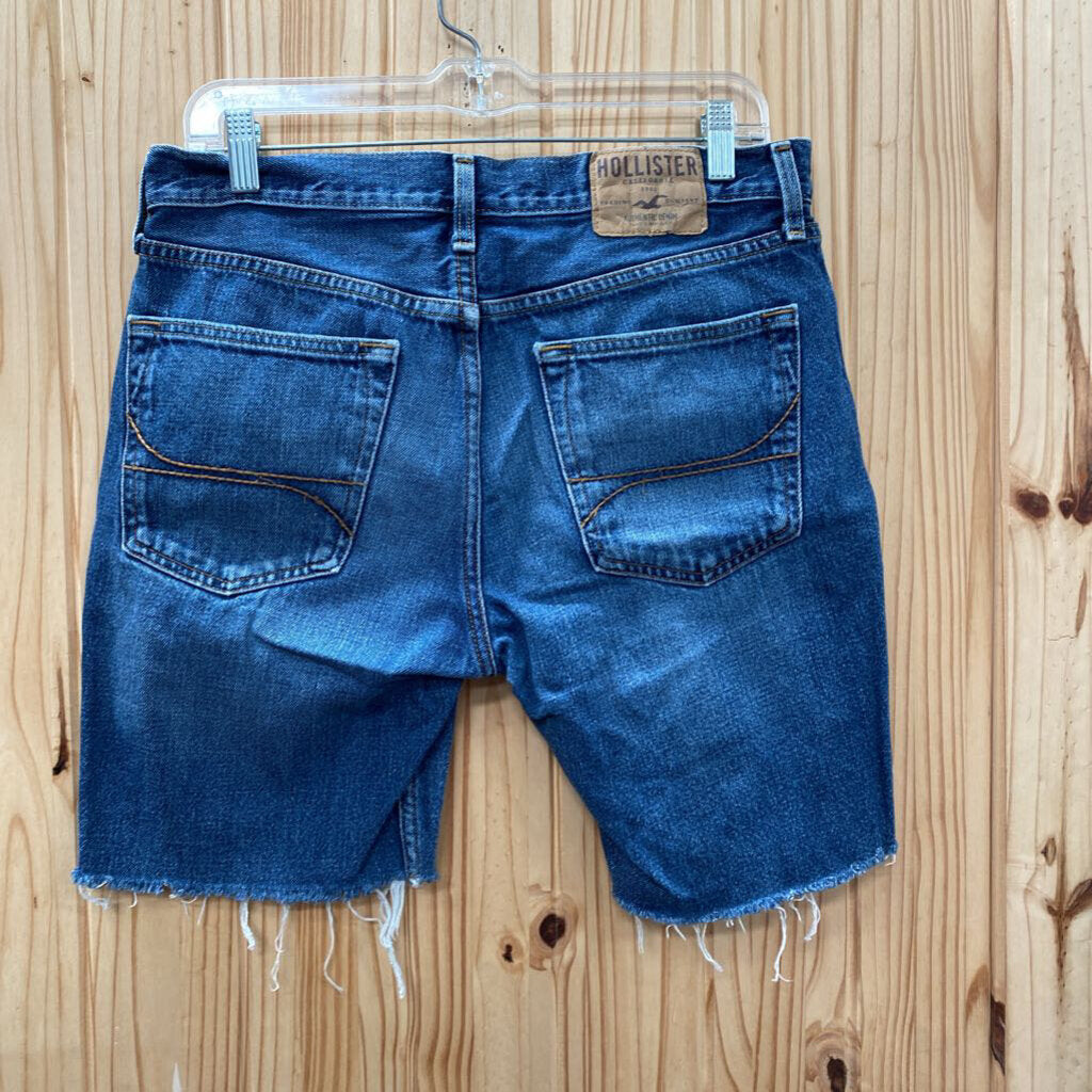 MENS HOLLISTER CUT OFF JEAN SHORTS 32X34