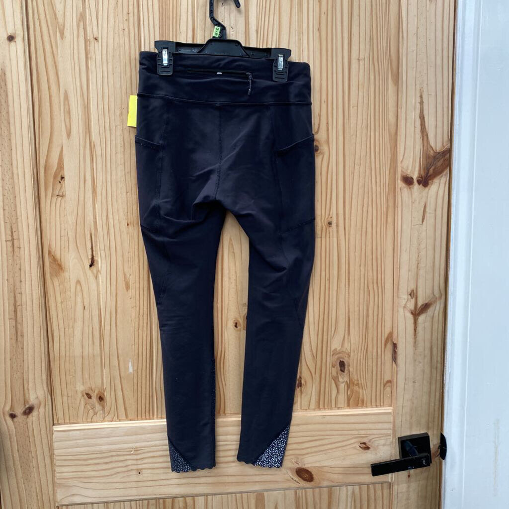 WOMENS LULULEMON LEGGINGS GREY/BLK 4