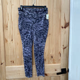 WOMENS LULULEMON GREY/BLK LEGGINGS 8
