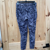 WOMENS LULULEMON GREY/BLK LEGGINGS 8