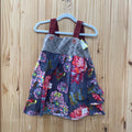 GIRLS PERSNICKETY SL DRESS CHARCOAL FLORAL 5