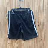 BOYS ADIDAS SHORTS BLK/WHITE 2T