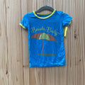 BOYS KICKEE PANTS BEACH BABY SHIRT CYAN/ORANGE/YELLOW 2T