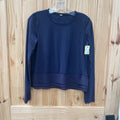 WOMENS LULULEMON NAVY BLUE CASUAL TOP M