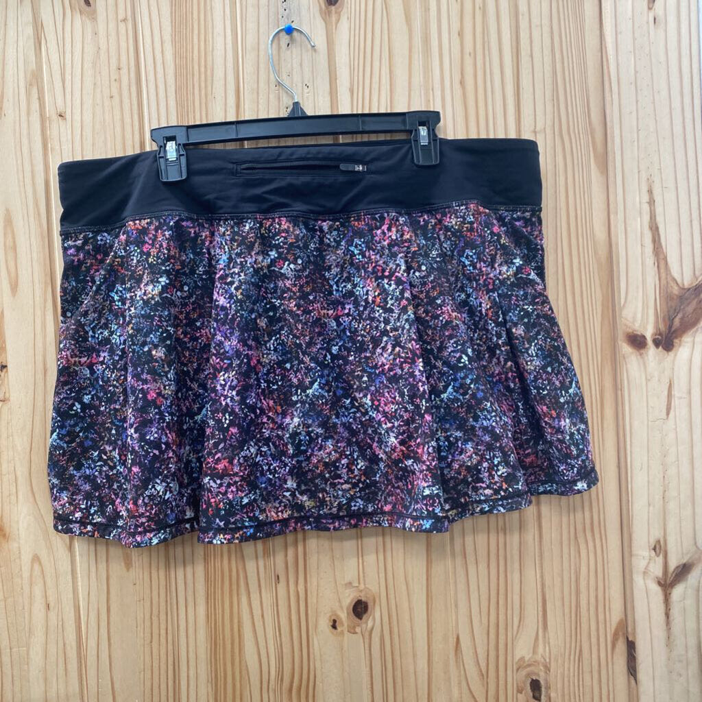 WOMENS LULULEMON SKORTS BLK/MULTI COLOR 16