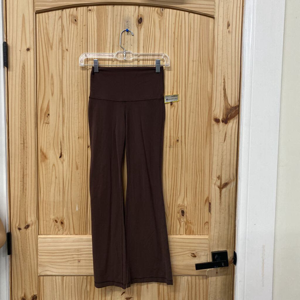 WOMENS TNACTION BROWN FLARE LEGGINGS XS