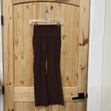 WOMENS TNACTION BROWN FLARE LEGGINGS XS