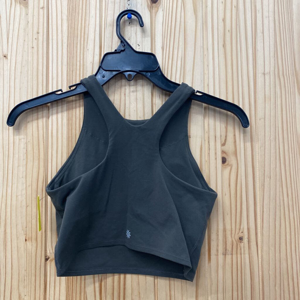 WOMENS ATHLETA DK OLIVE GREEN SPORTS BRA XS