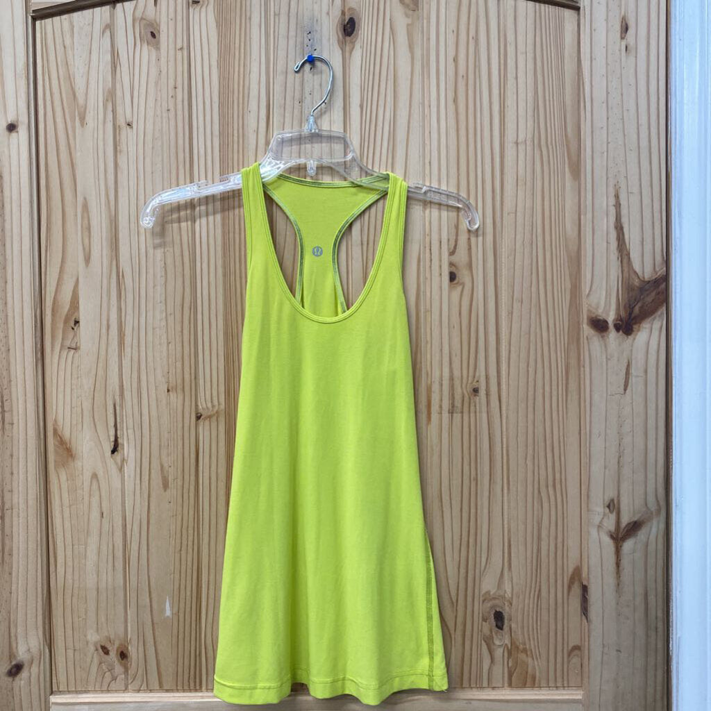WOMENS LULULEMON LIME GREEN TANK
